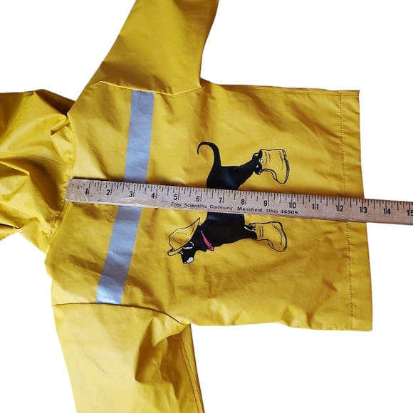 The Black Dog Brand Yellow Toddler Rain Jacket. 12 M. 0155 - Picture 9 of 10